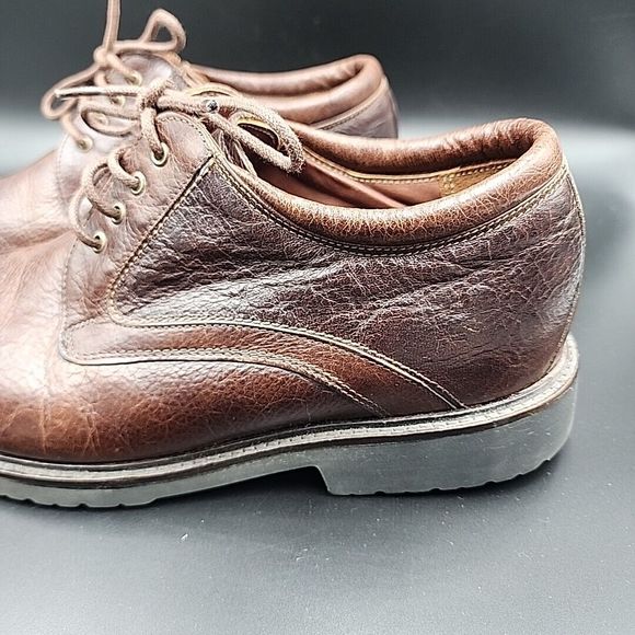 Neil M Wynne Leather Oxfords Dress Shoes Java Brown Men's 9 EEE Extra Wide - Picture 4 of 13